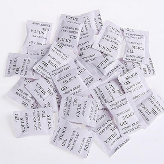 Gbayxj High-Quality Silica Gel Dehumidifier Desiccant - 100 Packets of 1g Each