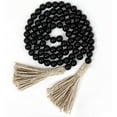 thumbnail image 1 of Gbayxj Rustic 58in Wood Bead Garland with Tassels - Farmhouse, Boho, and Country Decor, 1 of 8