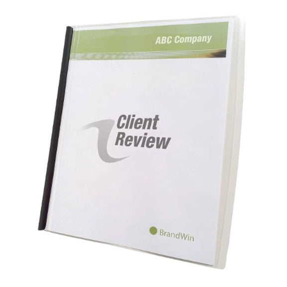Gbc Slide N' Bind Report Covers - Letter - 8.50" Width X 11" Length Sheet Size - 20 Sheet Capacity - Polypropylene - Frosted Clear - 10 / Pack (67504)