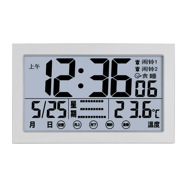 Gbifzutdjp Clock Atomic Clock with Indoor Temperature and Humidity Self