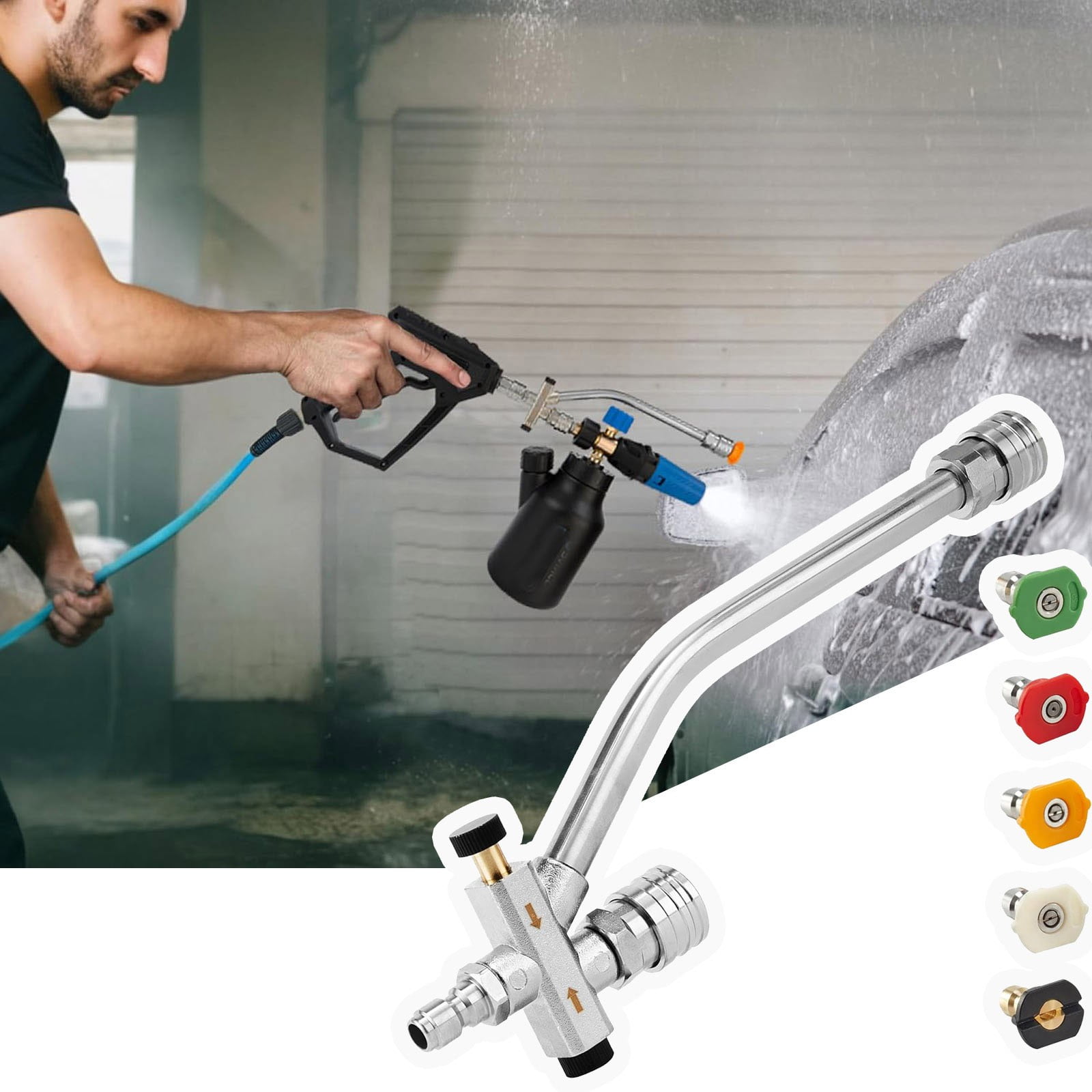 Gbifzutdjp Sprinkler Head Clearance Ual Connector Pressure Washer Foam