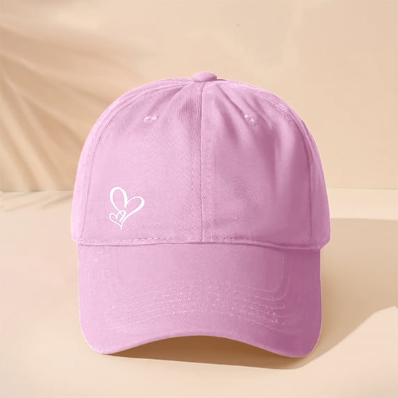 Gbobgt Unisex Cute Adjustable Baseball Cap Lightweight Breathable for Workout Running Sports Daily Pink