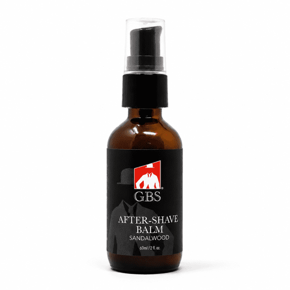 G.B.S Aftershave Balm Sandalwood, for Men - soothes razor burn, redness and irritation, 2 Oz, 2 Pack