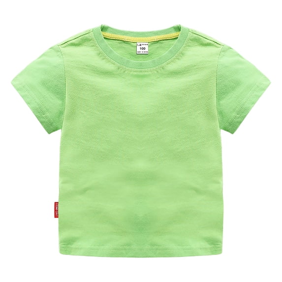 Gbsyewxs Boys Tshirts Crew Neck Short Sleeve Solid Color Breathable Summer Shirts For Kids Size 8-10 Years