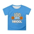 thumbnail image 1 of Gbsyewxs Childrens Shirts Short Sleeve Crew Neck Cartoon Basketball Print Loose School Summer Toddler Girls Outfits Sky Blue Size 5-6 Years, 1 of 4