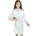 thumbnail image 1 of Gbsyewxs Girls Outfits Lapel Short Sleeve Cartoon Print Jumpsuit With Belt Set 2 Piece Sleepwear Summer Girls Clothes Set White Size 9-10 Years, 1 of 4
