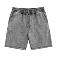 thumbnail image 1 of Gbsyewxs Mens Shorts Solid Color Elastic Waist Drawstring Loose Summer Denim Shorts For Men Grey, 1 of 4