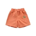 thumbnail image 1 of Gbsyewxs Shorts Boys Elastic Waist Car Print Pull On ​Soft Summer Toddler Shorts Orange Size 18-24 Months, 1 of 6