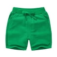 thumbnail image 1 of Gbsyewxs Shorts For Boys Elastic Waist Solid Color Pull On ​Casual Summer Boys Shorts Green Size 2-3 Years, 1 of 3