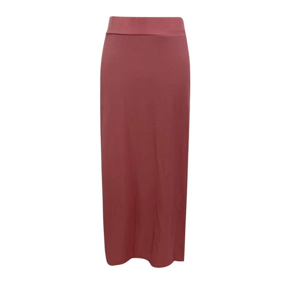 Gbsyewxs Skirts For Women Midi Skirt High Waist Split Solid Color Fashion Women'S Skirts Red