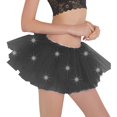 thumbnail image 1 of Gbsyewxs Womens Skirts Layered Patchwork Tutu Tulle Led Dance Performance Mini Skirt Women'S Skirts Black, 1 of 4