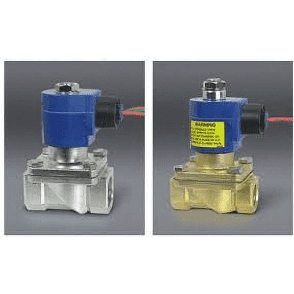 Gc Valves S202GF02N5DG4 120V 1/2" Npt. 2-Way N.O. Zero Diff Brass Solenoid Valve