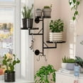 thumbnail image 1 of GcdPai 3 Pots Wall-Mounted Metal Shelf, Saves Wall Space, Holds Items Like Flower Pots and Fragrance Diffusers, Suitable for Bathrooms, Living Rooms, Studies, Outdoor Settings, and More., 1 of 1