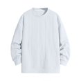 GceSteap Plus Size Sweaters for Men Cable Knit Crewneck Loose Pullover