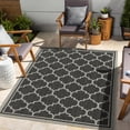 thumbnail image 1 of Gchar2005 Sunshine Area Rug Anthracite, 7'10" X 10'3", Trellis Design, Stain Polypropylene, , Indoor Outdoor Tranquility Anthracite 10'3" Rug, Collection, , Outdoor, Pet Loving, 1 of 2