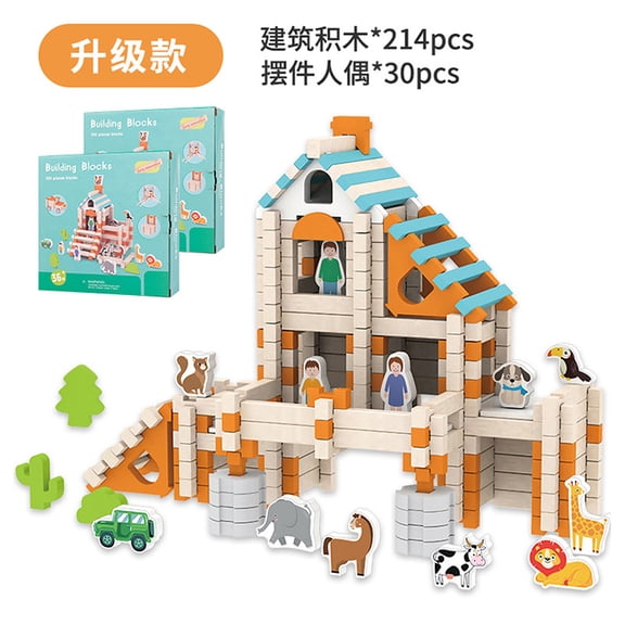 Gclcm Wooden Building Blocks Toy Set for Kids – Hands-On Educational Play
