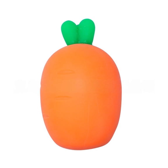 Gcvizuso Carrot Pinching Slow Springback Stress Relief Ball, Vegetable Shaped Squeeze Sensory Ball, Decompression Anxiety Relief Venting Dumpling, Soft Calming Gadget, Funny Novelty Gift
