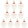 thumbnail image 1 of Gcvizuso Christmas Hats, Santa Hat, 10pcs/Pack Of Christmas Accessories DIY Santa Claus Jewelry Alloy Pendant, 1 of 1