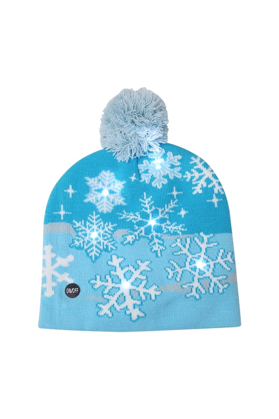 Christmas Hats, Santa Hat, Christmas Hat LED Light Knitted Hat Winter Warm Christmas For Kids And Adults