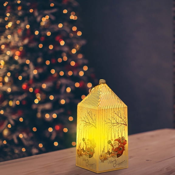 Gcvizuso Christmas Lights, String Lights, Christmas Atmospheres Decorative Props Plastic Glowing Night