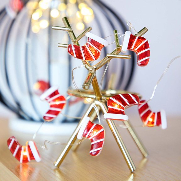 Gcvizuso Christmas Lights, String Lights, Christmas Decoration Lights Snowman Santa Claus Decoration Light String Led Copper Wire Light String