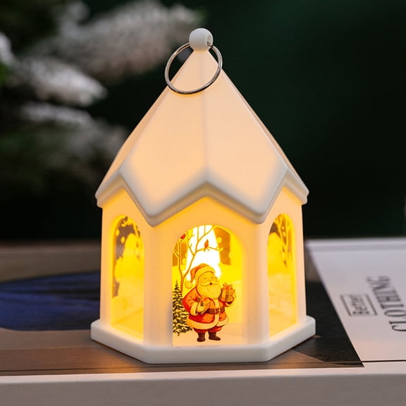 Gcvizuso Christmas Lights, String Lights, Christmas Decorations Children's Portable Lights Christmas Eve Gifts Desktop Decorations Wind Lights Hanging Decorations