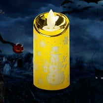 Gcvizuso Christmas Lights, String Lights, Christmas Decorations Creative Simulation Small Candle Lights Carving Santa
