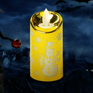 Gcvizuso Christmas Lights, String Lights, Christmas Decorations Creative Simulation Small Candle Lights Carving Santa