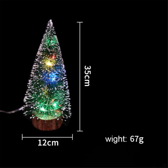Gcvizuso Christmas Lights, String Lights, Christmas Decorations Desktop Decoration With LED Lights Mini Christmas Tree