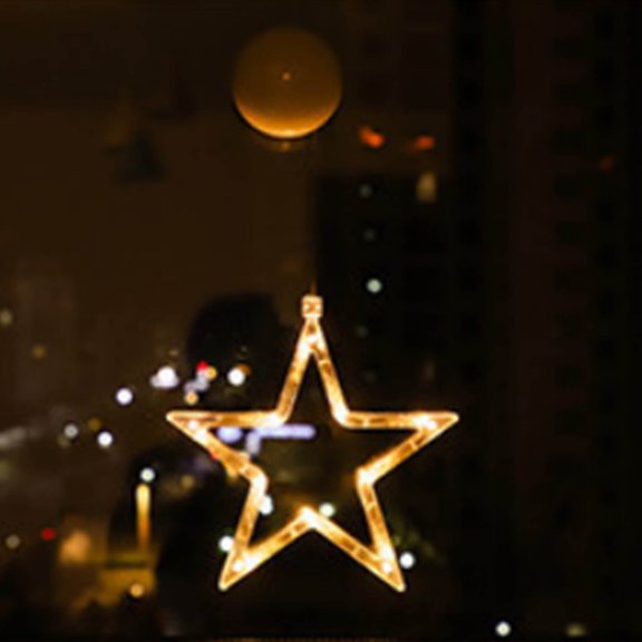 Gcvizuso Christmas Lights, String Lights, Christmas Window Lights Decorations LED Christmas Decorative Lights