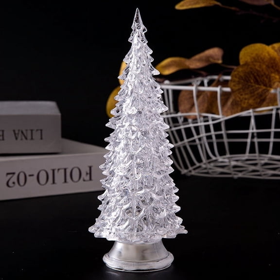 Gcvizuso Christmas Lights, String Lights, Colorful Acrylic Christmas Tree With Small Night At The Bottom, Luminous Floor Stall, Plastic Toy, Christmas Gift