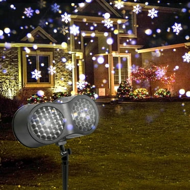 Gcvizuso Christmas Lights, String Lights, Christmas Snowflake Projector Outdoor, LED Show Decoration Christmas Lights Lighting Christmas Holiday Party Garden Ya