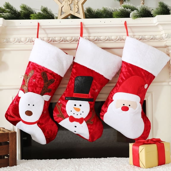 Gcvizuso Christmas Stockings, Clearance Christmas Decor, Christmas Gift Bags Christmas Decorations Ornaments Candy Bag