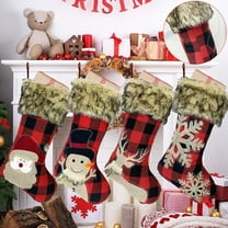 Gcvizuso Christmas Stockings, Clearance Christmas Decor, Christmas Gifts Tree Ornament Stocking Santa Claus Snowman Sock Decor