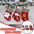 thumbnail image 1 of Gcvizuso Christmas Stockings, Clearance Christmas Decor, Christmas Socks Gift Bags, Christmas Decorations Santa Claus Small Socks Christmas, 1 of 3