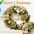 thumbnail image 1 of Gcvizuso Christmas Wreath, Christmas Wreaths for Front Door, Artificial Christmas Holiday Wreath Berries Snowflake Decorations, 1 of 2