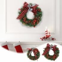 Gcvizuso Christmas Wreath, Christmas Wreaths for Front Door, Christmas Wreath Christmas Door Hanging Window Display Christmas Decorations
