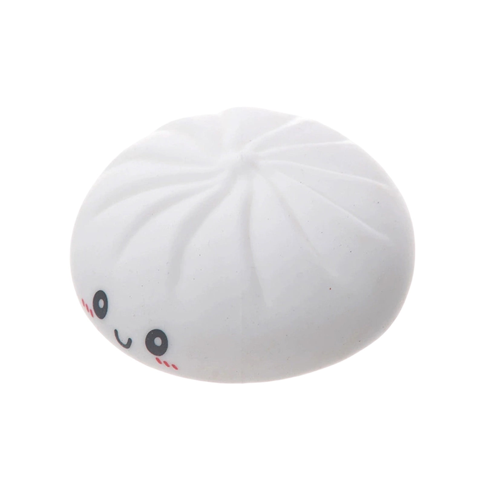 Gcvizuso Decompression Big Bun Stress Relief Ball, Imitation True and False Tool Silicone Squeeze Sensory Ball, Slow Springback Hand Pinching Release Gadget, Calming Set of 4