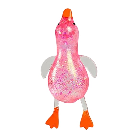 Gcvizuso Duck Shape Stress Relief Ball, Super Soft Squeeze Sensory Ball, Slow Springback Calming Gadget, Portable Desk Novelty Gift