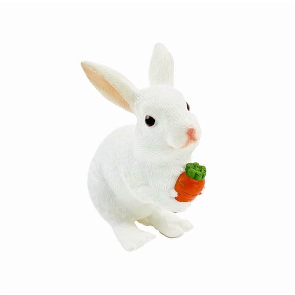 Gcvizuso Easter Bunny Soft PVC Squeeze Ball, Stress Relief Sensory Figurine, Spring Party Favors, Soft Rabbit Figurine