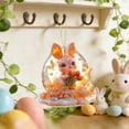 thumbnail image 1 of Gcvizuso Easter Ornaments for Tree,Adorable Easter Bunny Hanging Decoration, Flower Bunny Egg Hanging Sign for Tree, Home Small Tree Party Spring Decorations for Birthday Party, 1 of 5