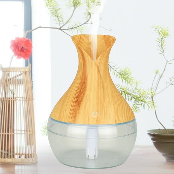 Gcvizuso Essential Oil Diffuser, Aroma Diffuser, 2020 Neuer Luftaromadiffusor LED Buntes Licht Transformieren Aromabefeuchter