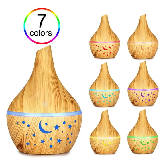 Gcvizuso Essential Oil Diffuser, Aroma Diffuser, Aroma Essential Oil Diffuser LED Aroma Aromatherapy Humidifier