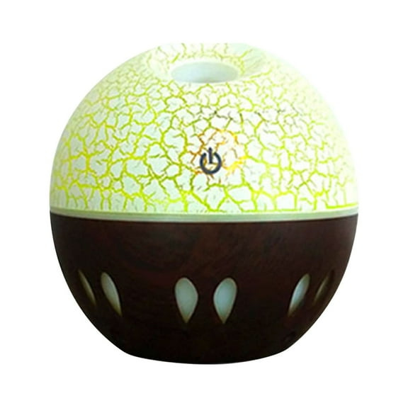 Gcvizuso Essential Oil Diffuser, Aroma Diffuser, Aromatherapy Essential Oil Wooden Grain Diffuser With Auto Shut-Off Function | Cool Mist Humidifier For Yoga Spa Bedroom HomeWood Grain Humidifier