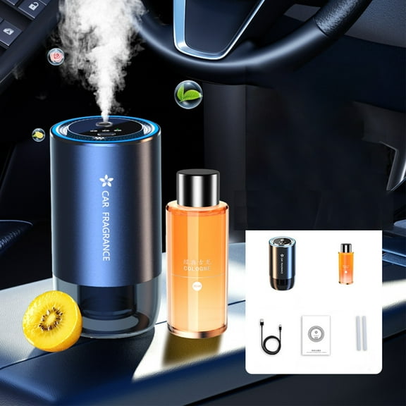 Gcvizuso Essential Oil Diffuser, Aroma Diffuser, Car And Home Dual-use Intelligent Machine Large Capacity Gulong Spray Perfume Aluminum Alloy Lamp Cup Car Mounted 50ml