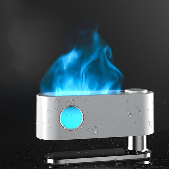 Gcvizuso Essential Oil Diffuser, Aroma Diffuser, Home Aromatherapy Humidifier Simulation Flame Aromatherapy Machine Gift Wholesale Oil Small Diffuser