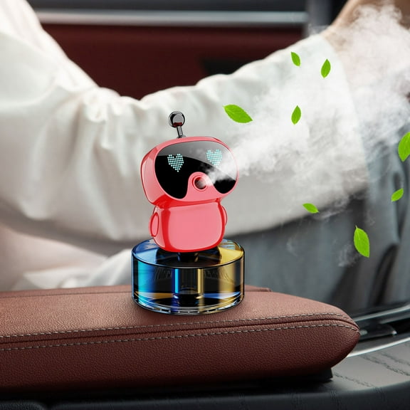 Gcvizuso Essential Oil Diffuser, Aroma Diffuser, Humidifier Household Dormitory Desktop Spray Aromatherapy Machine Vehicle Mounted Colorful Light Water Replenishing Spray 50ml