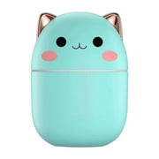 Gcvizuso Humidifier, Humidifier for Room, Humidifier Office Small Volume Cute Home Portable Humidification Mini Humidifier USB Desktop Office Mute Bedroom Colorful Lights