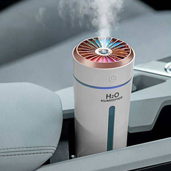 Gcvizuso Humidifier, Humidifier for Room, Mini Humidifier USB Aroma Humidifier Desktop Humidifier With LED Colorful Lights For Car Office Bedroom And Living Room