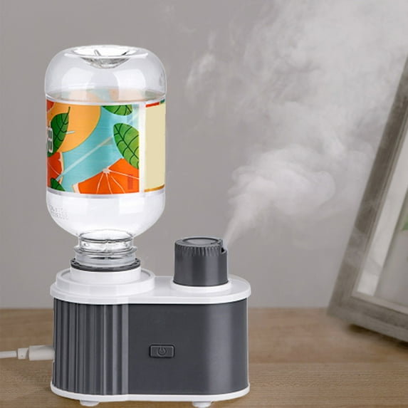 Gcvizuso Humidifier, Humidifier for Room, Mini Water Bottle Humidifier Can Be Added With Perfume Essential Oils, Aromatherapy Machine Humidifier Two-in-one Humidifier Bedroom Portable Humidifier